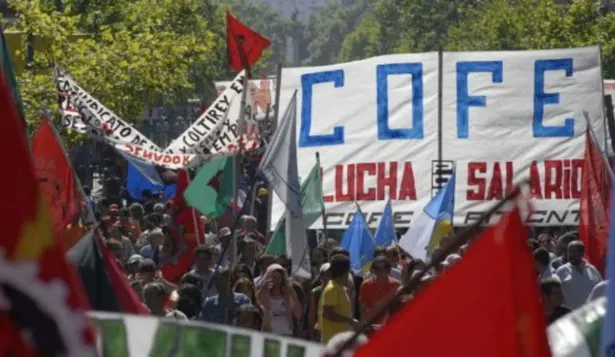 Movilización de COFE. (Foto Archivo)