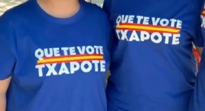 La Junta Electoral prohibió que los electores vistan prendas con el lema que te vote Txapote
