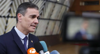 Pedro Sánchez, en la reunión de líderes europeos en Bruselas.