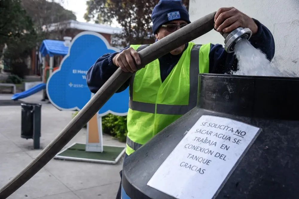 OSE anunció cortes de agua programados para este martes en Montevideo