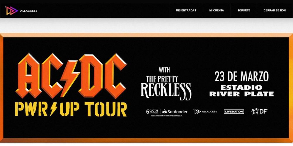 ACDC EN ARGENTINA ENTRADAS
