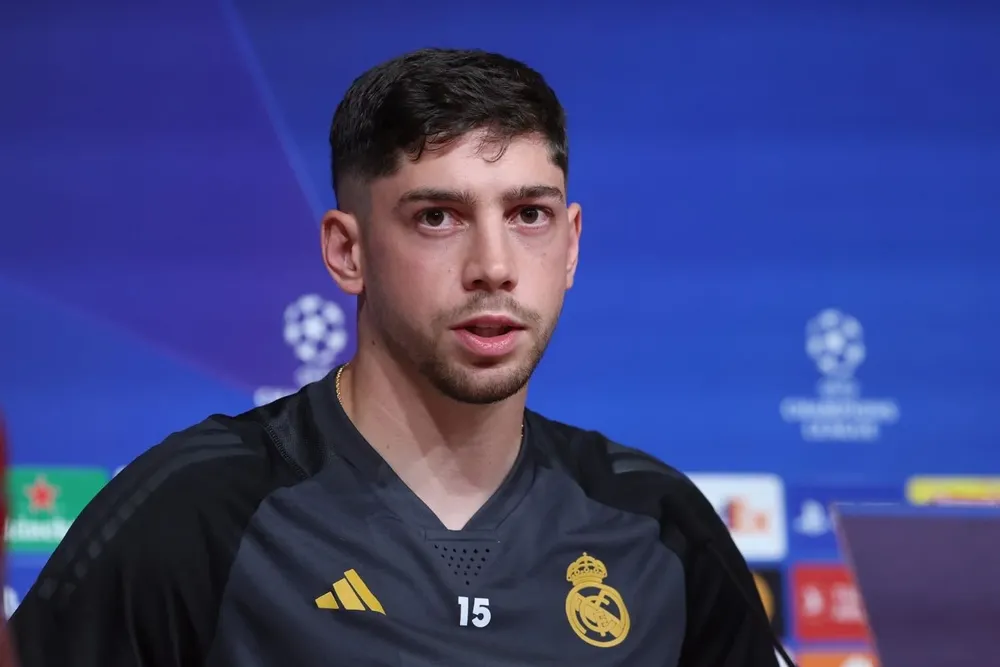 Valverde en rueda de prensa.