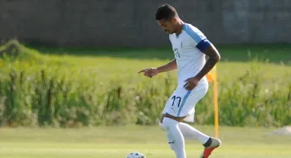 Emanuel Gularte con la selección preolímpica de Uruguay