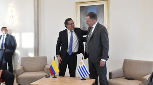 Petro junto con Orsi en Uruguay. Archivo