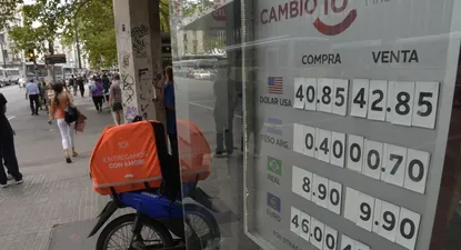 Pizarra de cambio. (Foto archivo)