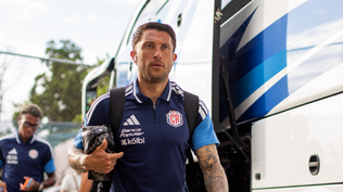 Francisco Calvo con la selección de Costa Rica
