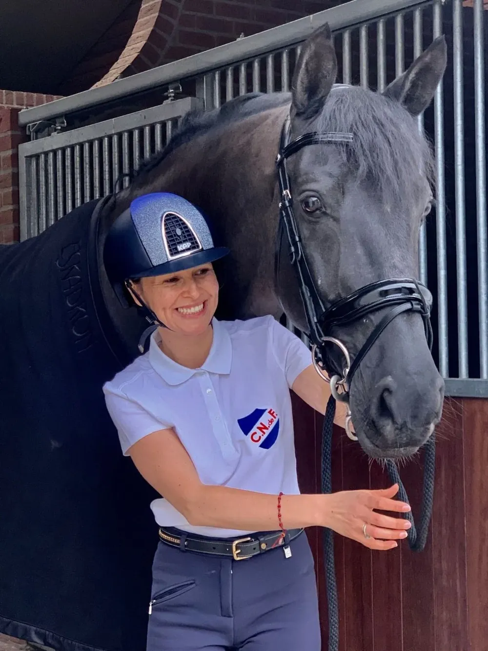 Alfonsina con los colores de Nacional