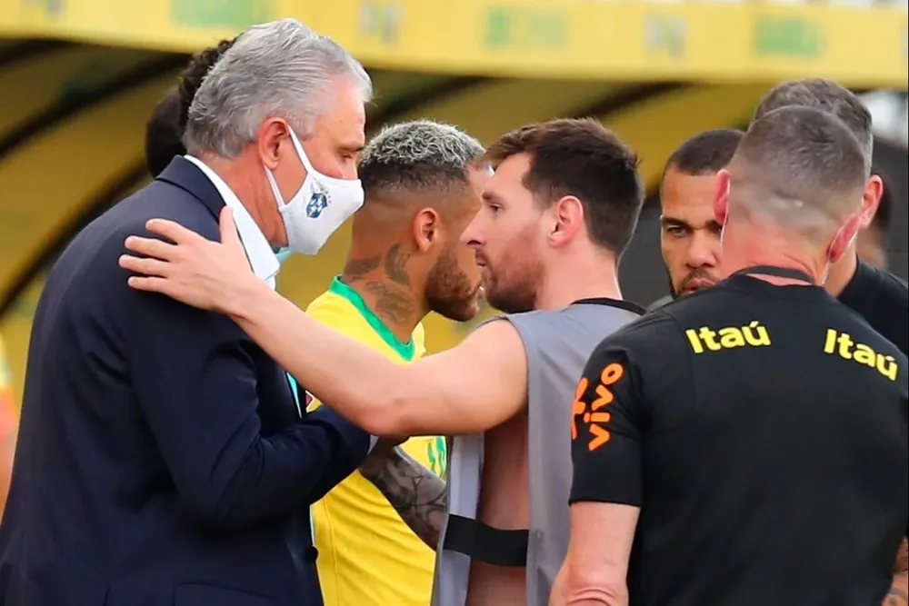Tite y Messi charlaron amigablemente
