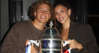 Luciano Boggio y su pareja