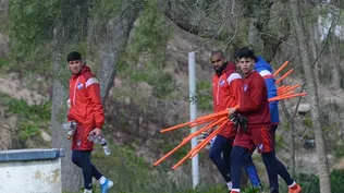 Mejía trabajó junto a los arqueros