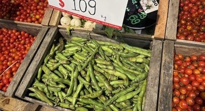 Frutas y verduras de la lista inteligente, con las habas como novedad.