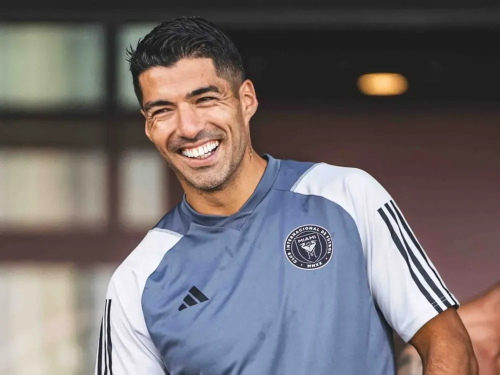 Primer entrenamiento de Suárez.