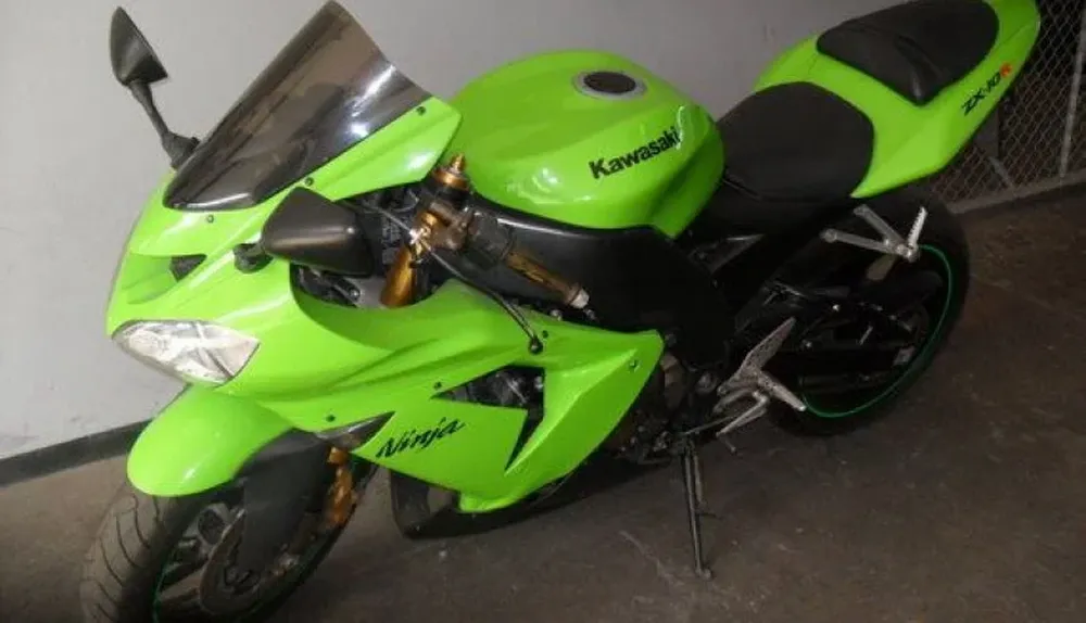 Moto Kawasaky modelo Ninja que rematará Pablo Fattorini