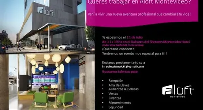 Aloft Montevideo organiza evento para seleccionar colaboradores