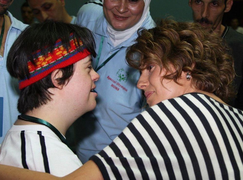 La presidencia siria destacaba las labores de la primera dama en diferentes causas.