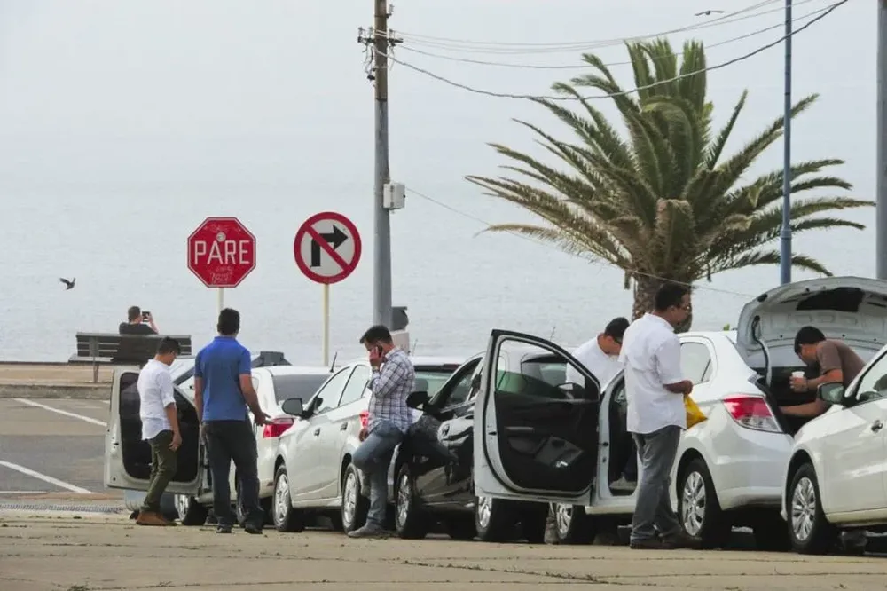 Conductores de Uber durante la temporada en Punta del Este