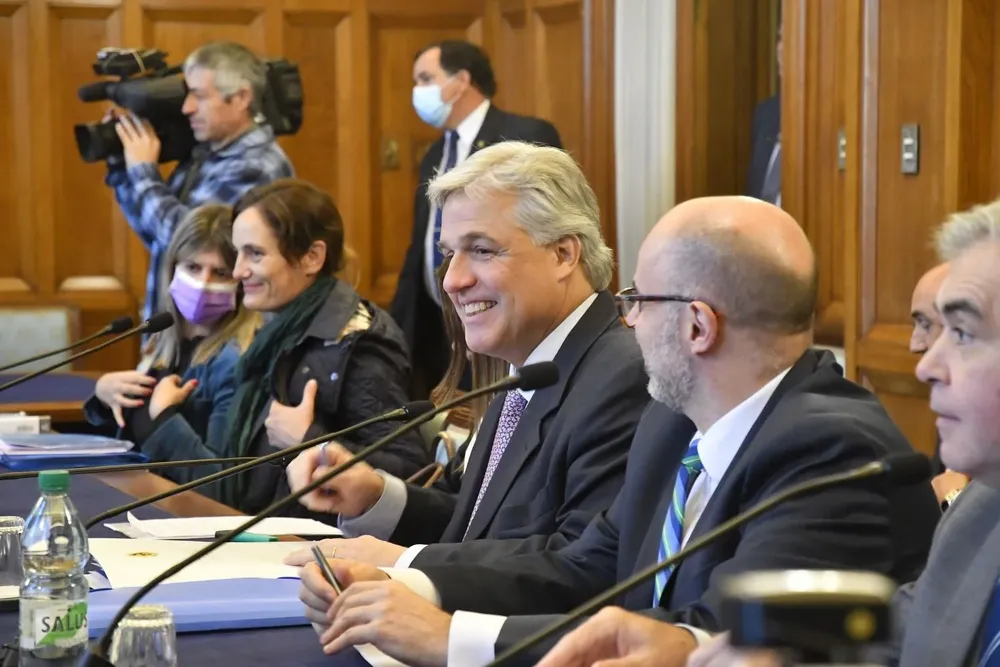 Francisco Bustillo en su comparecencia ante la Comisión de Asuntos Internacionales del Senado
