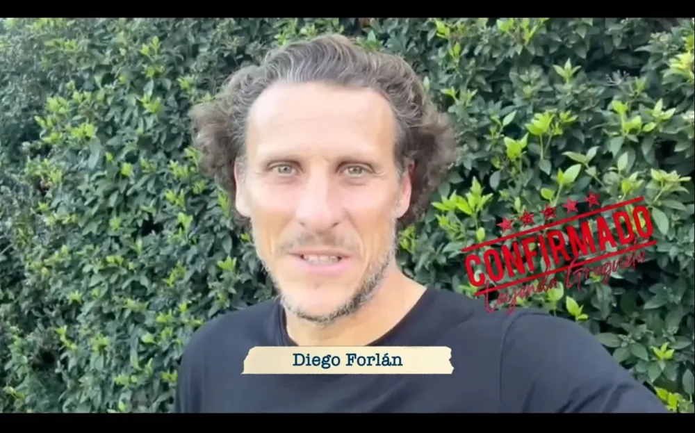 Forlán y su anuncio para el partido de Villarreal
