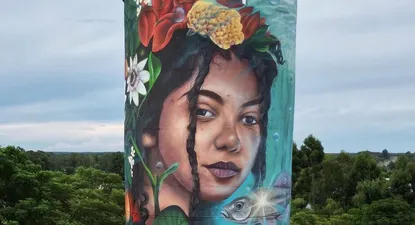 El mural de Gallino en San Gregorio de Polanco