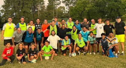 Diego Forlán y sus partidos de fútbol en Punta del Este
