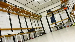 Así luce el vestuario de Wanderers en el Parque Viera