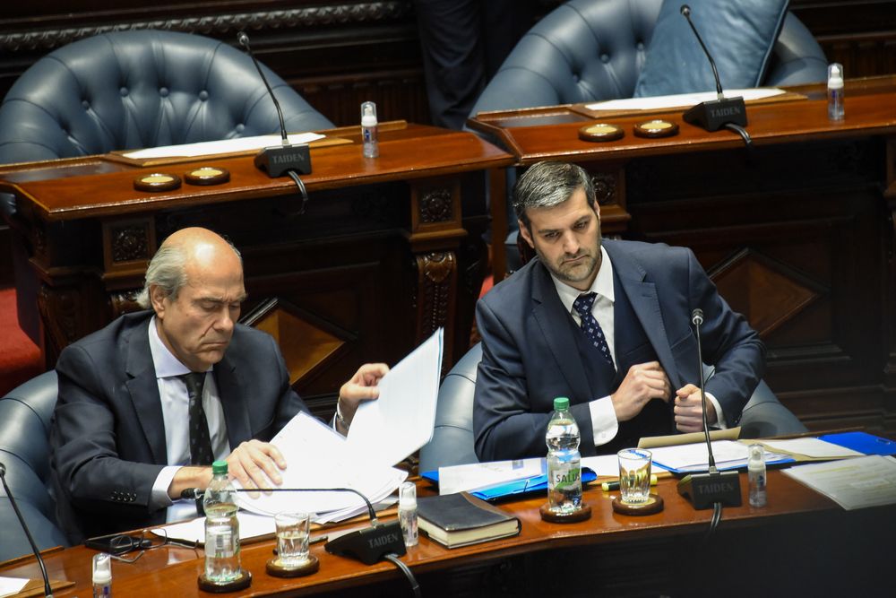 Nicolás Martinelli junto a Pablo Abdala cuando integraban el Ministerio del Interior