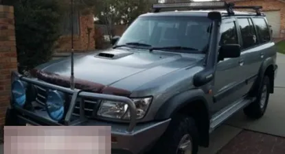 La policía difundió una imagen de la camioneta 4x4 durante la búsqueda del vehículo.