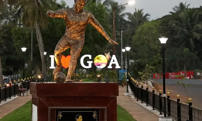 La estatua de la polémica en Goa