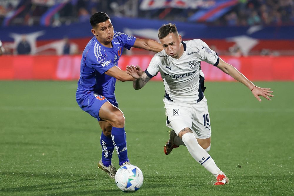 Matías Abaldo ante la U de Chile