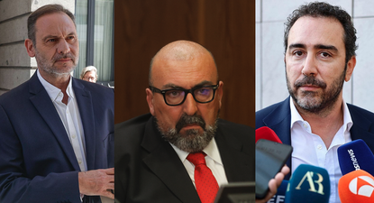 Ábalos, Koldo y Aldama, los tres acusados principales de la trama.
