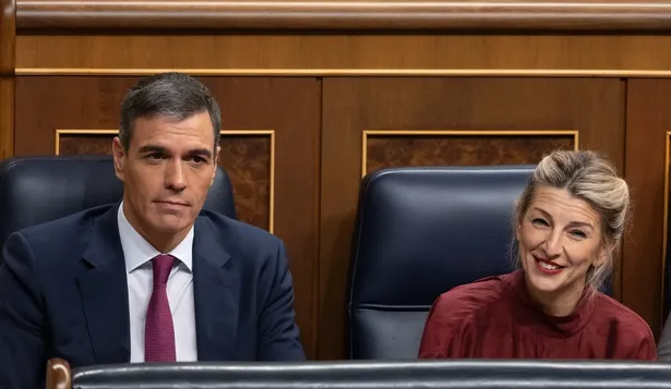 El presidente del Gobierno, Pedro Sánchez y la vicepresidenta segunda y ministra de Trabajo, Yolanda Díaz.