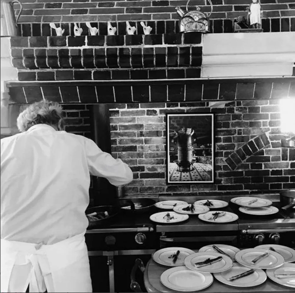 Alain Passard en su cocina