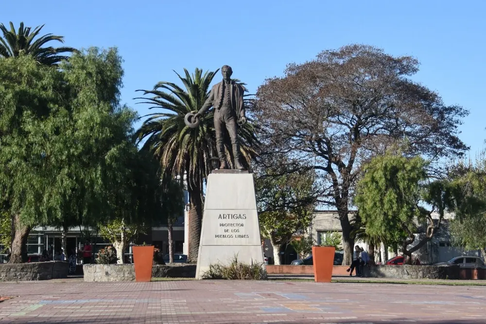 La plaza de Nueva Palmira
