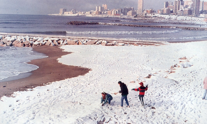 La histórica nevada de Mar del Plata