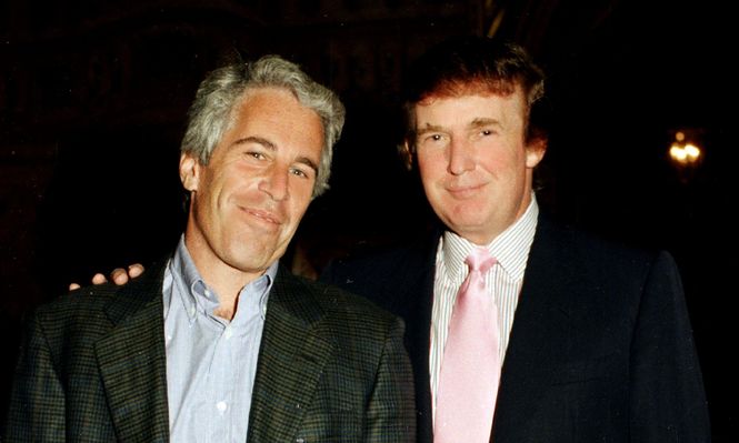 Epstein y Trump en 1997.