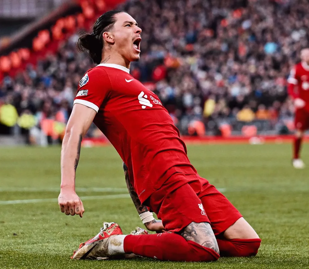 Darwin Núñez anotó este sábado para Liverpool