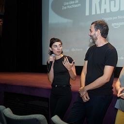 Zoe Hochbaum, Nicolás Gil Lavedra y Miriam Lewin