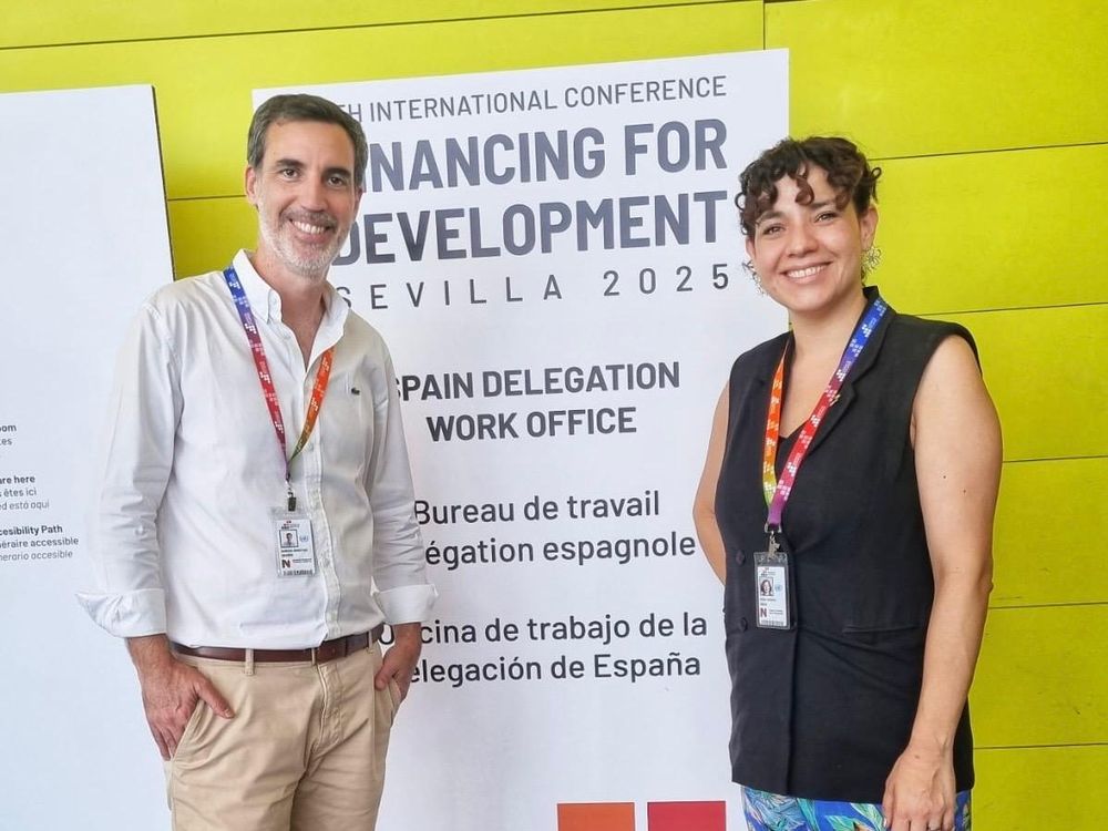 Gala Díaz Langou, directora del CIPPEC de Argentina, en la Cumbre de Sevilla para el Desarrollo.