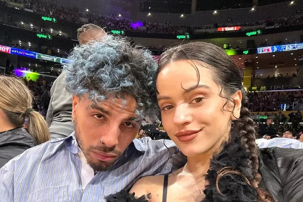 Rosalía y Rauw Alejandro, en una de sus citas en Estados Unidos.