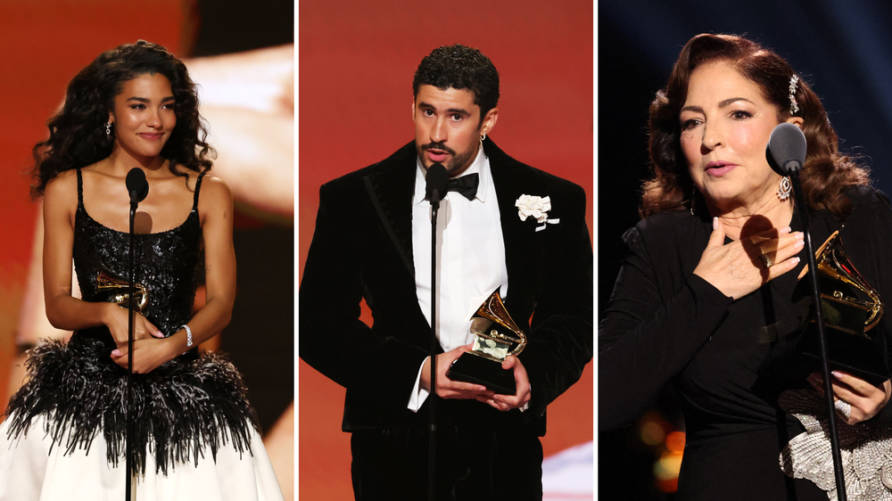 Los cantantes Olivia Dean, Bad Bunny y Gloria Estefan fueron algunos de los que hablaron contra las políticas migratorias de Donald Trump al recibir sus premios en los Grammy.