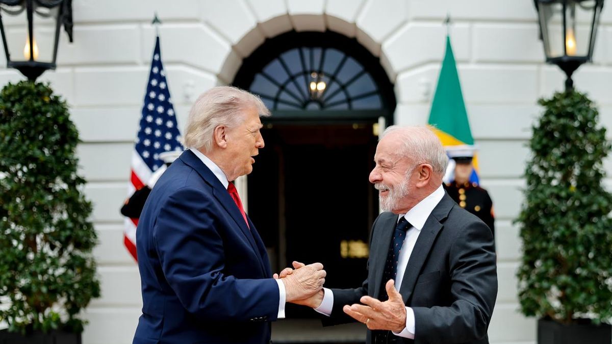 Comercio, crimen organizado y bromas por el Mundial: Trump y Lula cruzaron elogios tras reunión en Washington