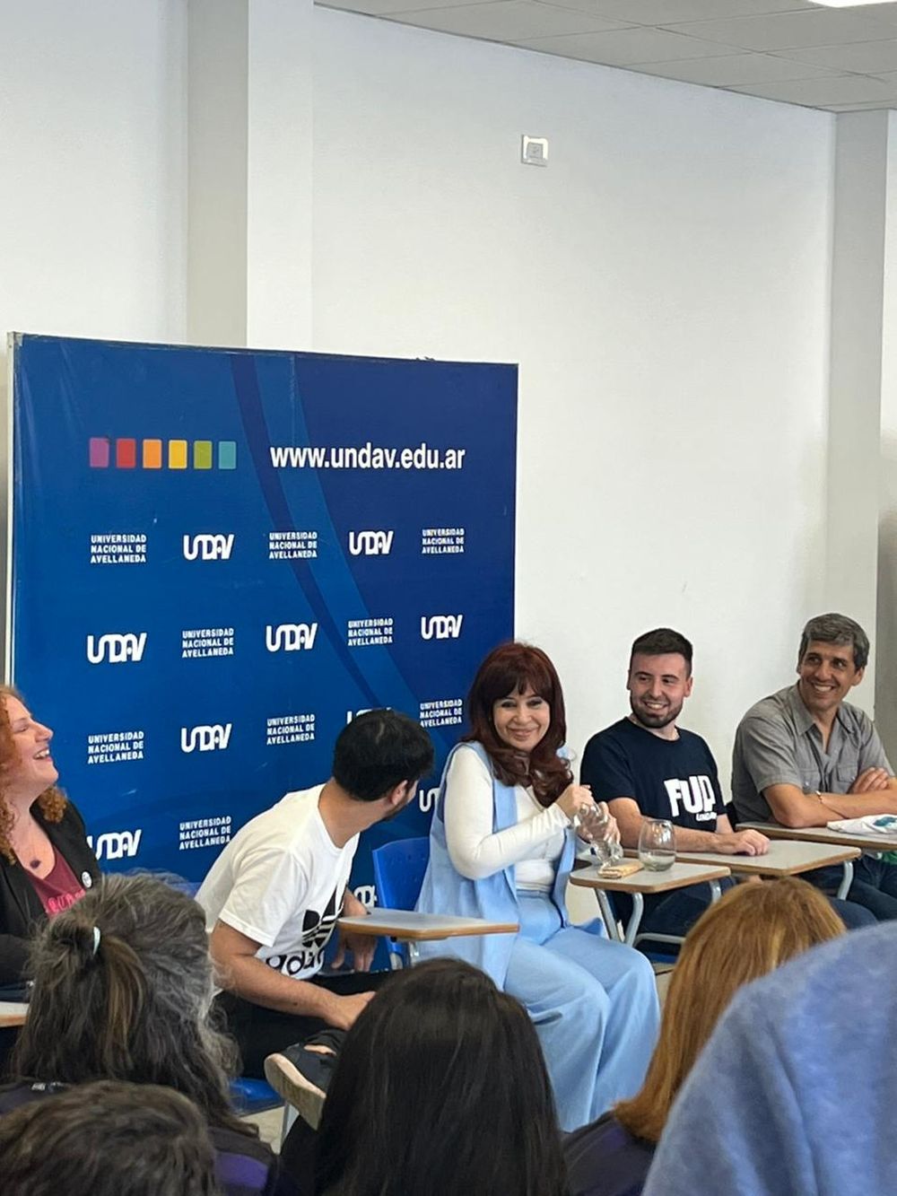 Cristina Kirchner visitó este jueves la Universidad Nacional de Avellaneda (UNDAV).