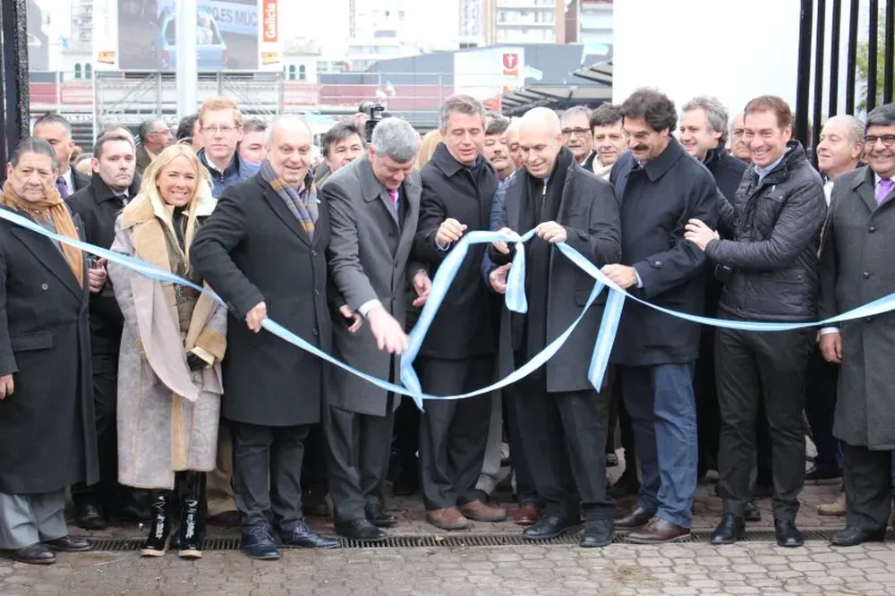 Acto inaugural de la Expo Palermo, la principal muestra ganadera argentina.