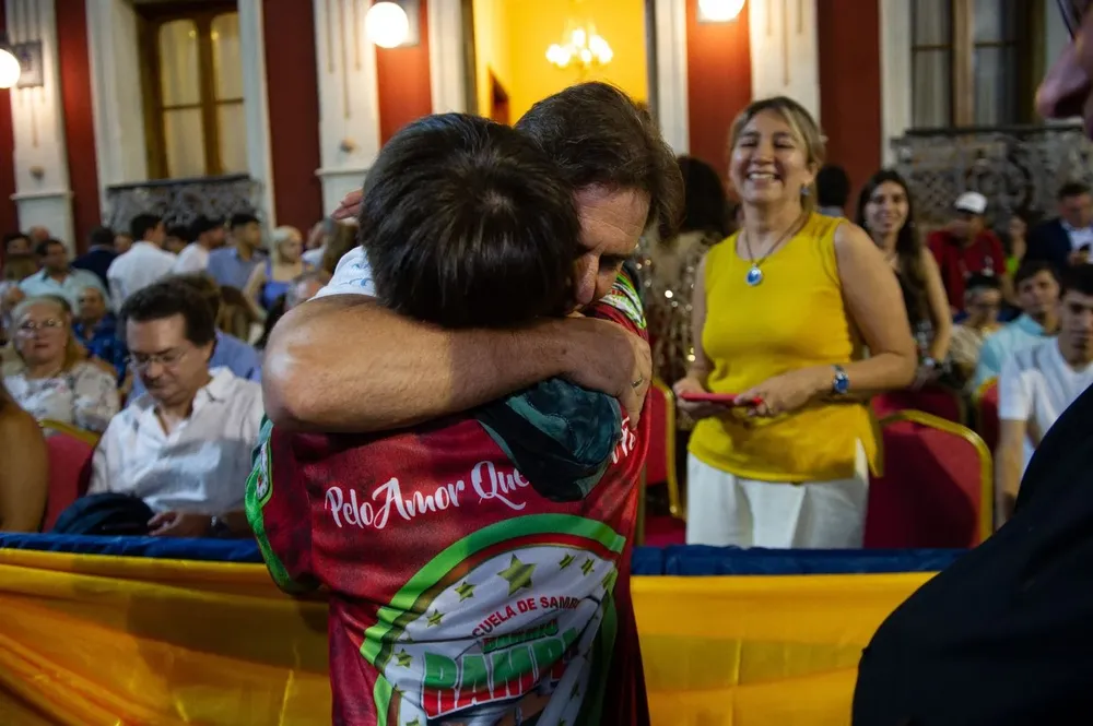 El presidente estuvo presente la última noche del carnaval de Artigas