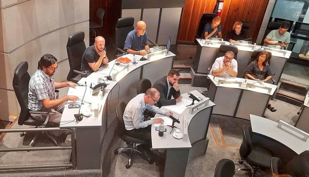 Guillermo Moncecchi, director de Desarrollo Ambiental, y Daniel González, prosecretario de la IM