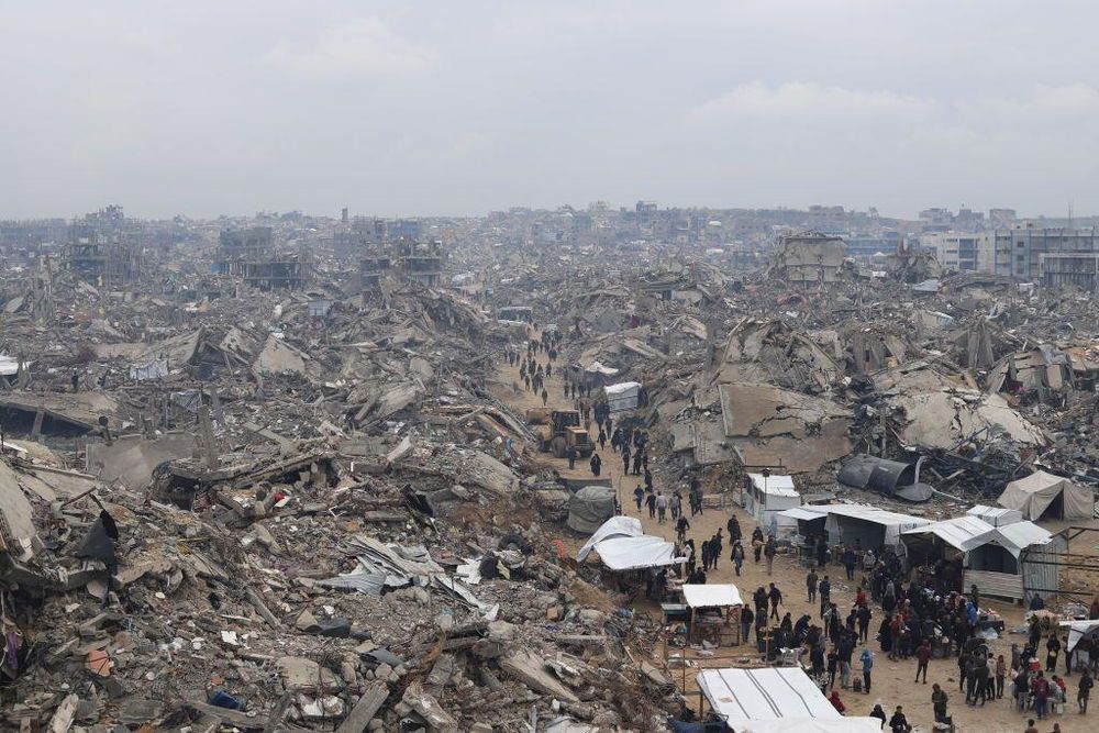 Trump dijo que Estados Unidos construiría en la devastada Gaza la "Riviera de Oriente Medio".