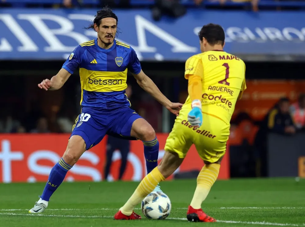 Cavani fue titular este sábado ante Lanús