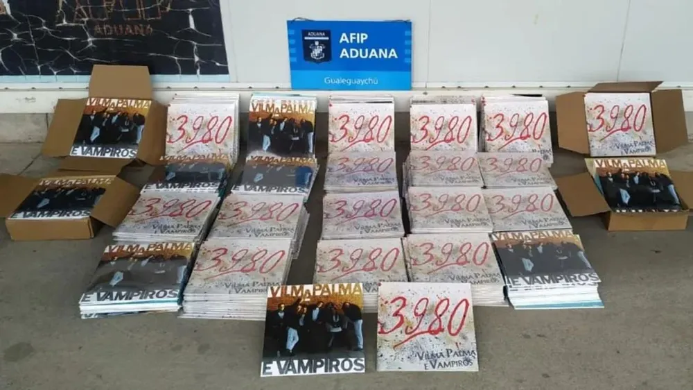 Discos de Vilma Palma incautados en la frontera entre Uruguay y Argentina