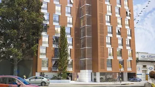 El edificio El Roble se está construyendo en Millán y San Martín y tiene 66 apartamentos.