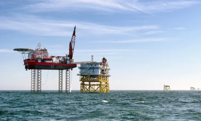 Subestación parque eólico marino EAO de Iberdrola.